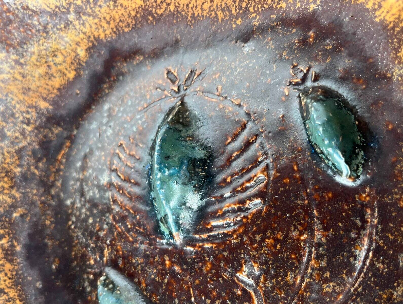 Danish Scandinavian bowl from the mid-century by Clara Helmich, 1960s.