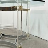 Octagonal dining table, Italian design, circa 1970.