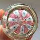 Vase soliflore foot press millefiori murano paper