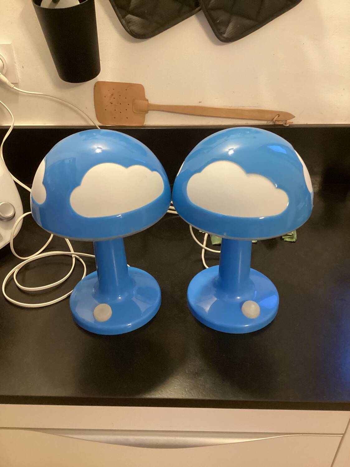 Pair of Ikea Skojig lamps