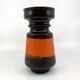 Brown and orange ceramic vase • 1970