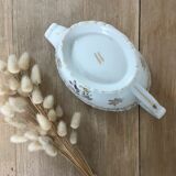 Saucière porcelain bird of paradise