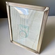 Art deco silver colored   frame 28.5 cm x 14.5 cm  convex glass