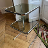 Table verre fumé