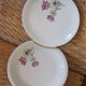 Duo de plats anémone en porcelaine