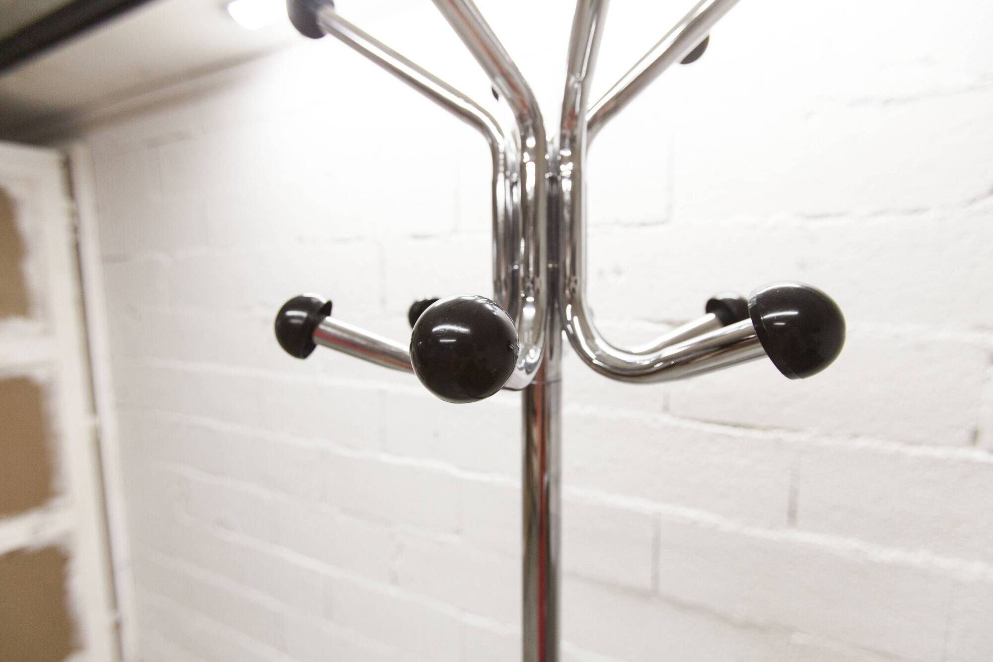 Industrial parrot coat rack 1970 12 hooks 193cm