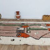 Handmade wool Berber rug 272 X 148 CM
