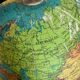 Globe terrestre vintage 1969 Taride tripode mappemonde - 27 cm