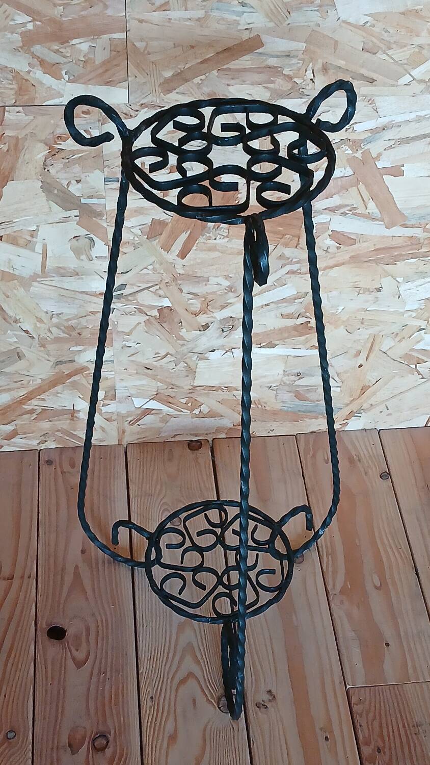 Wrought iron side table from the 1950s.