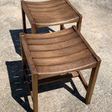 Beech stools André Sornay