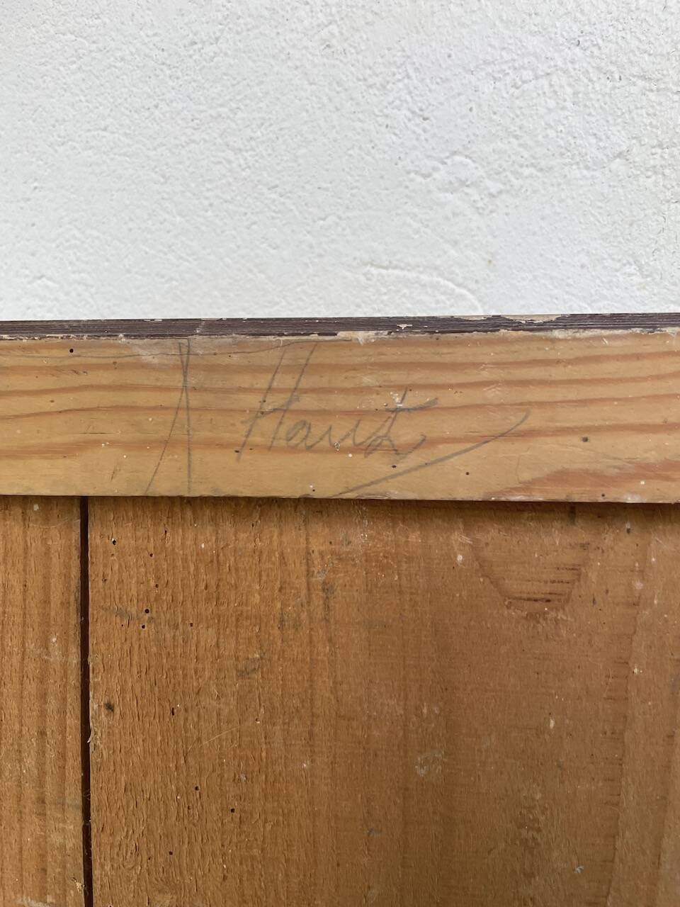 Painting on wood 1900