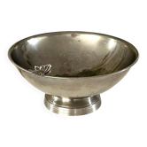 Butterfly Champagne Cooler, French Vintage Silvered Metal Butterfly Pe