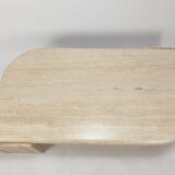 Italian travertine coffee table, 1980s
