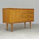 Petit Buffet / Commode style scandinave vintage en bois France 1970