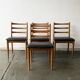 Set 4 Mid century 1970’s  high back dining chairs by Schreiber