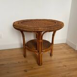 Table basse rotin