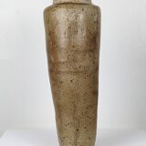 Pyrite stoneware vase with scarified wave decoration - 1970s