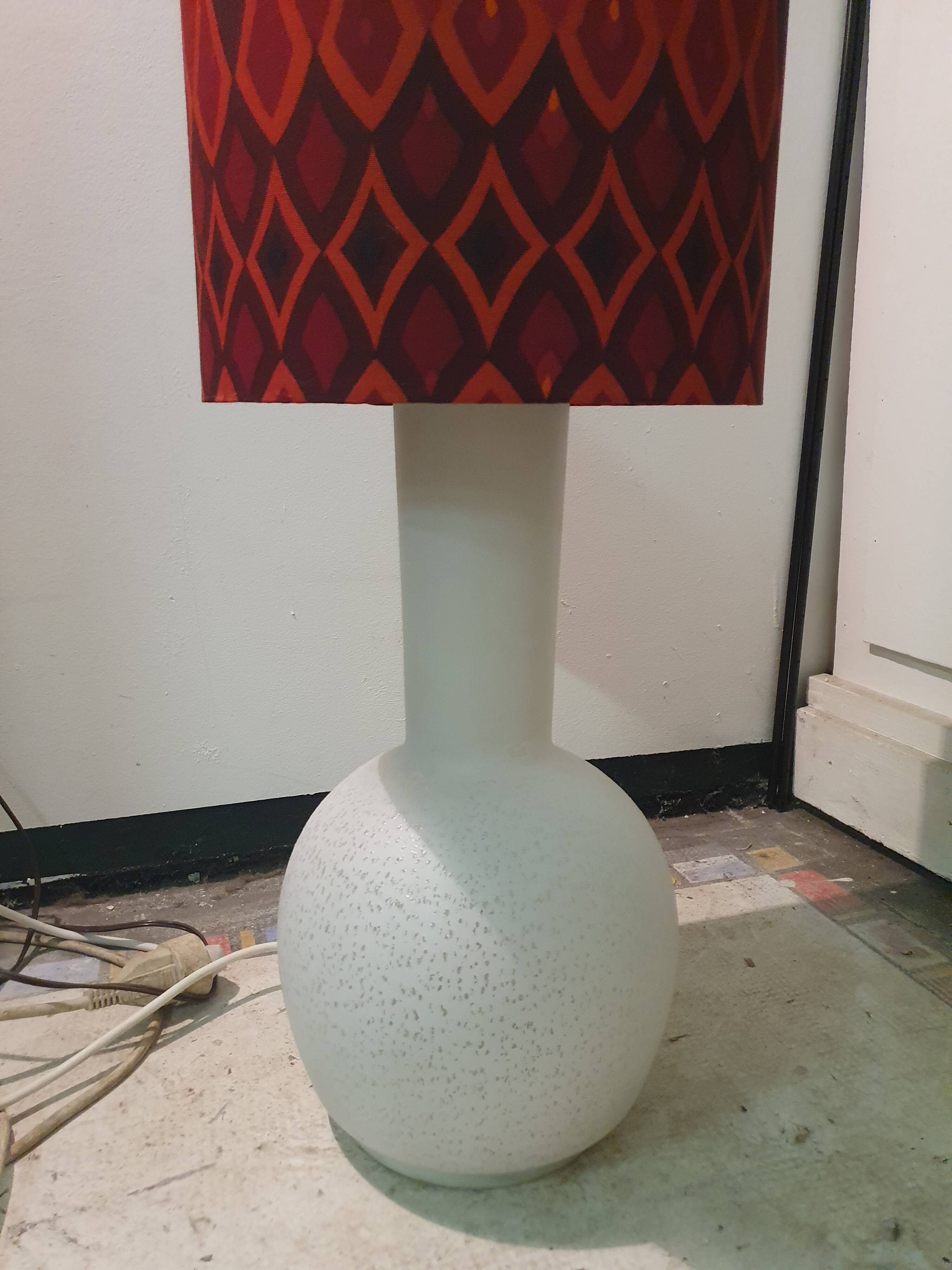 Doria Leuchten 2-light opaline floor lamp