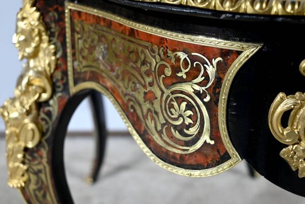 Table d’Apparat en Poirier Noirci, époque Napoléon III – Milieu XIXe