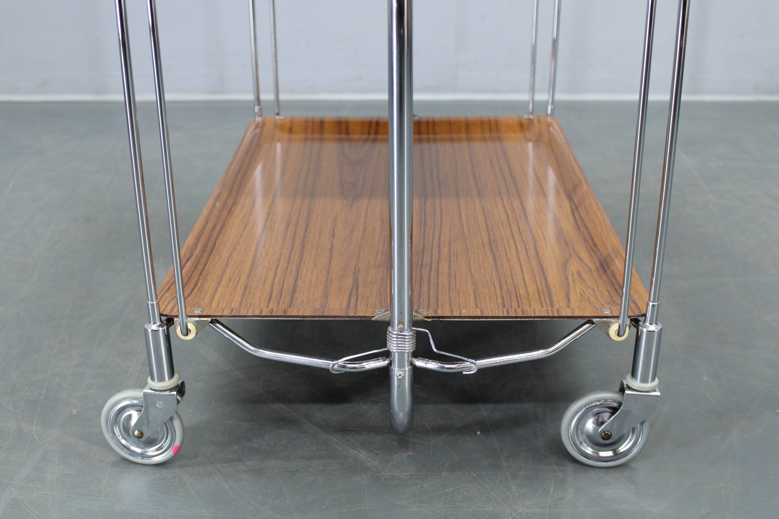 Mid-century folding serving cart, Italy, 1970s