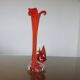 Soliflore murano "poisson" orange années 70