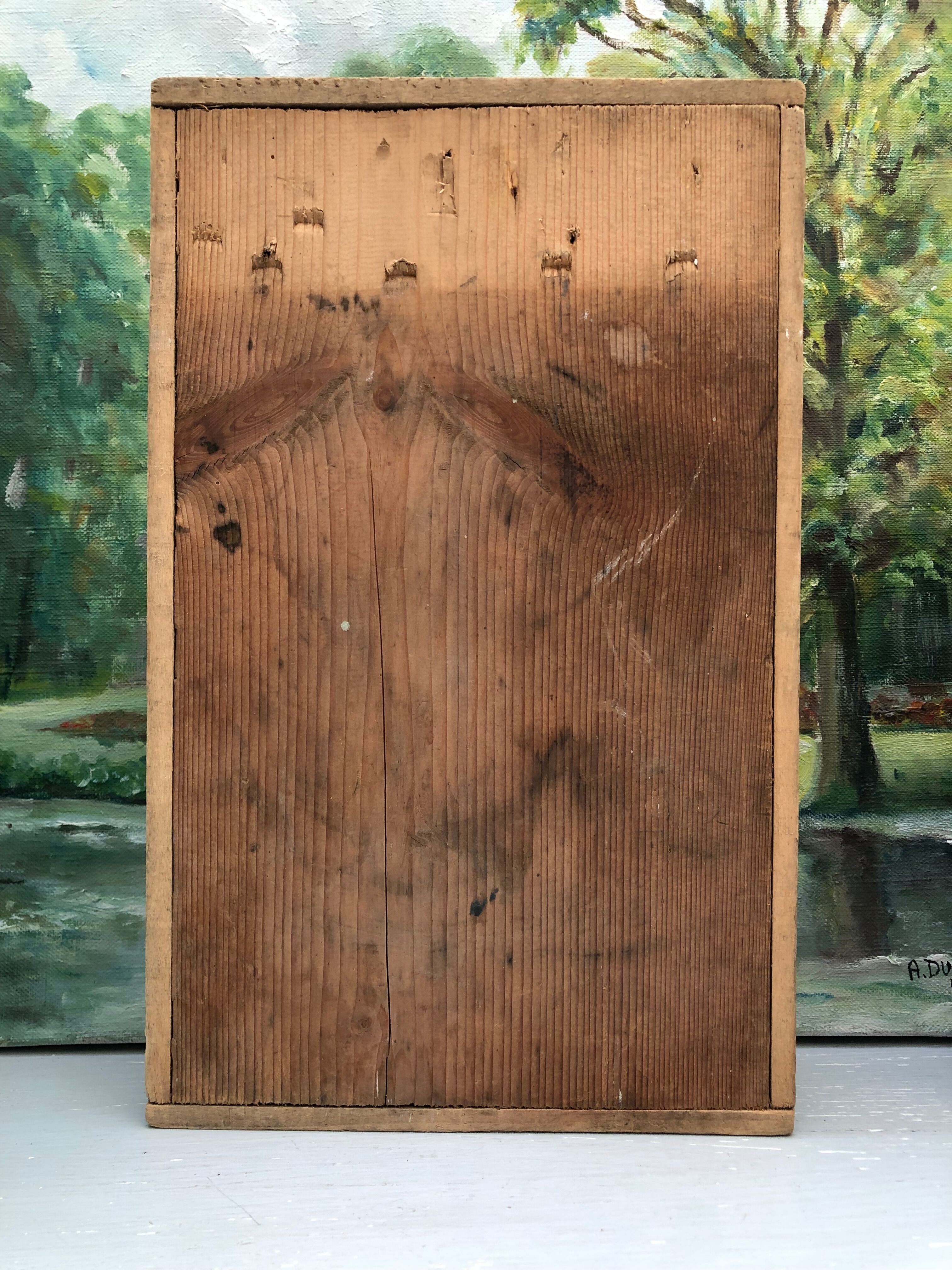 Old wooden box industrial