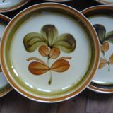 7 Assiettes dessert Gien L1 / 200113