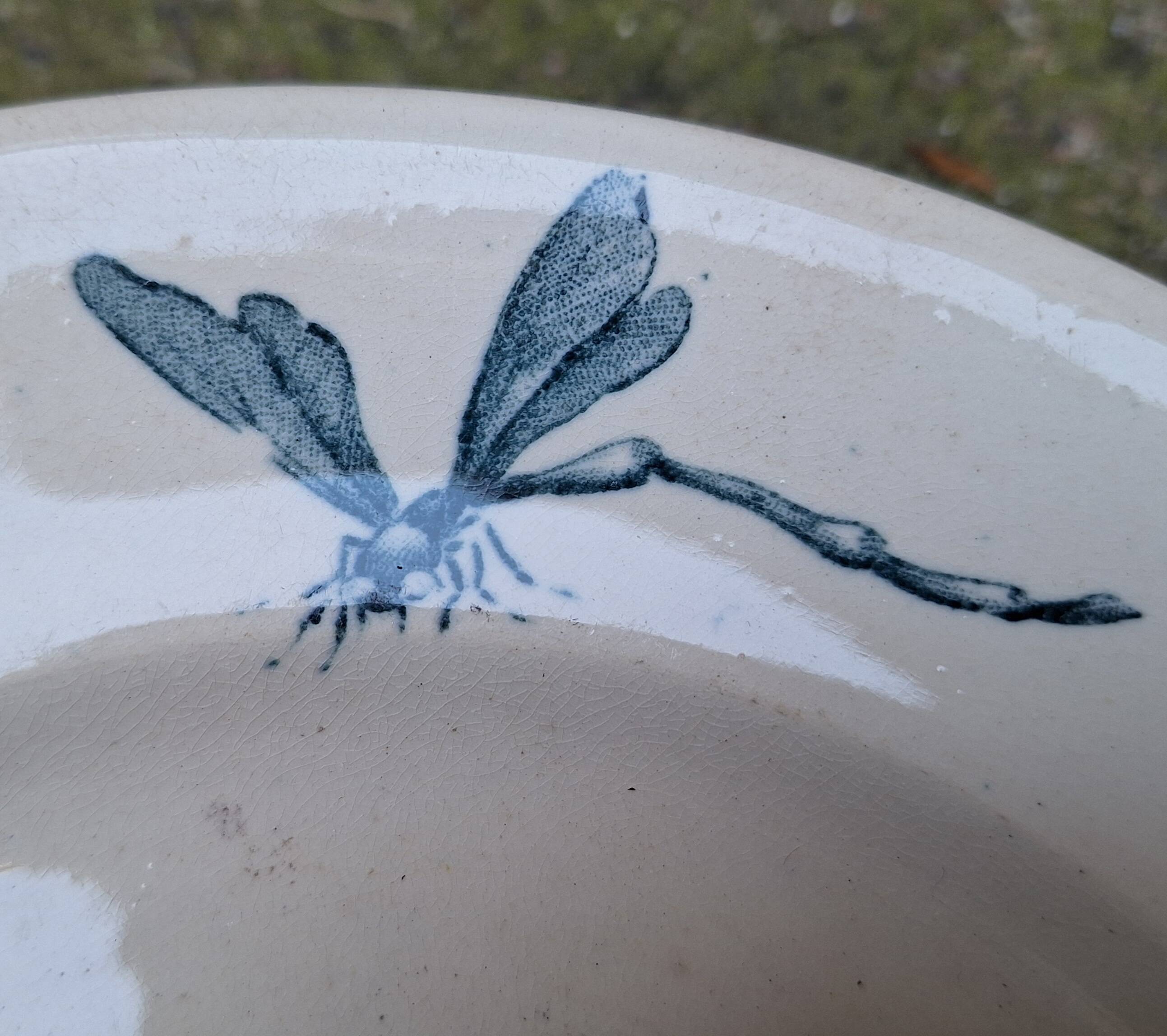 Service set in Longwy earthenware, Terre de fer.