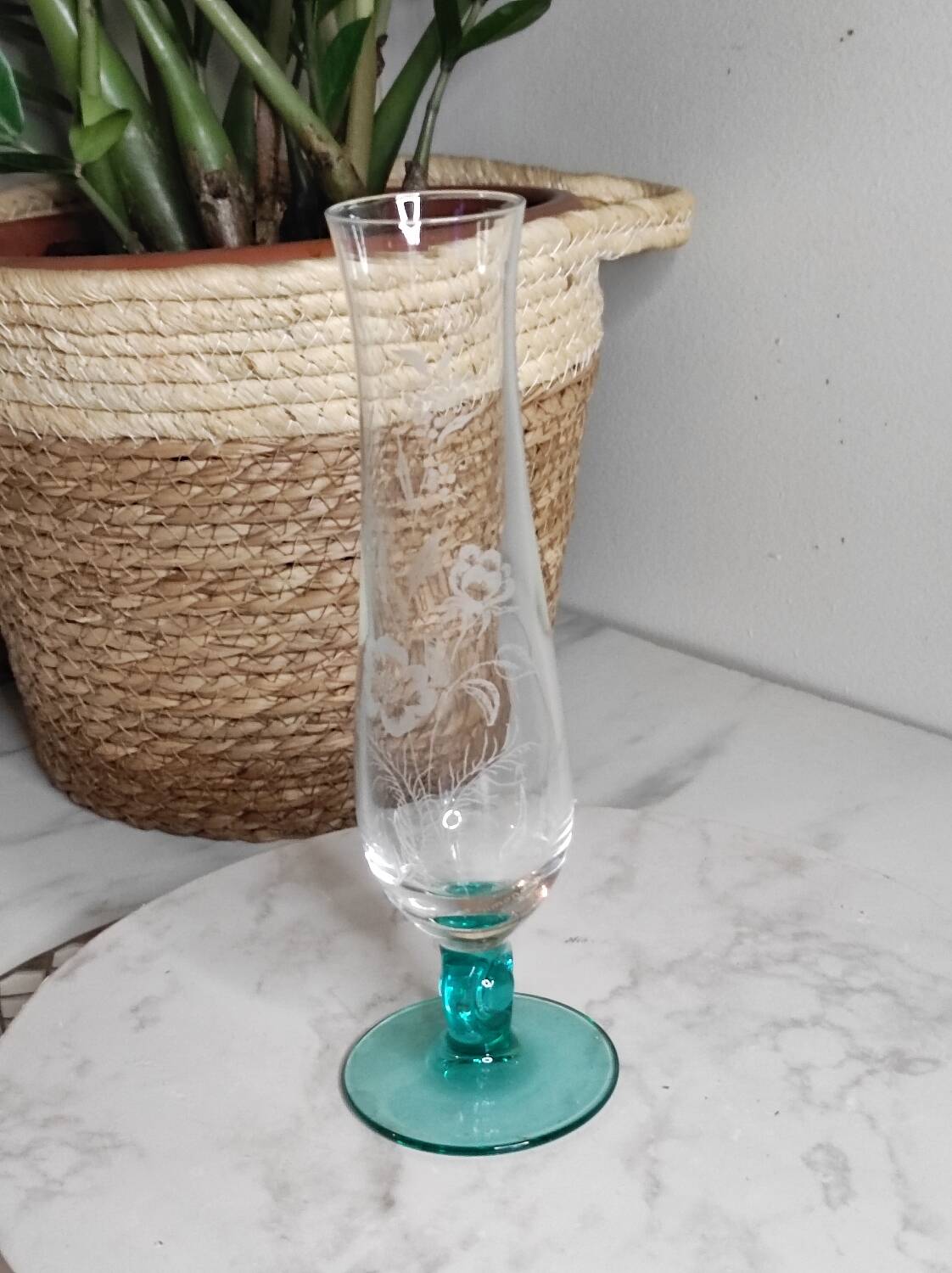 Glass bud vase