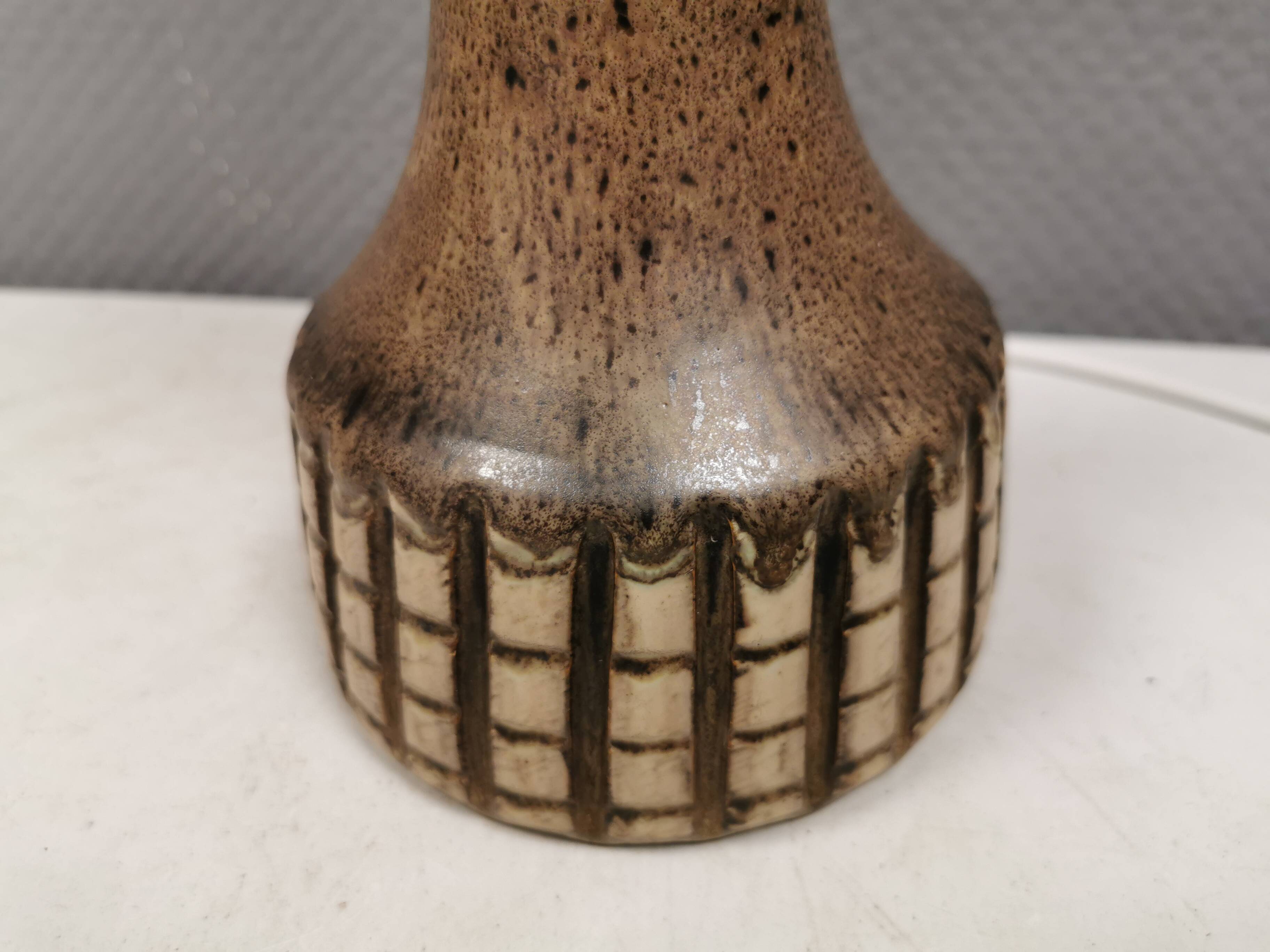 Table lamp from Løvemose Ceramics, Denmark, 1980s.