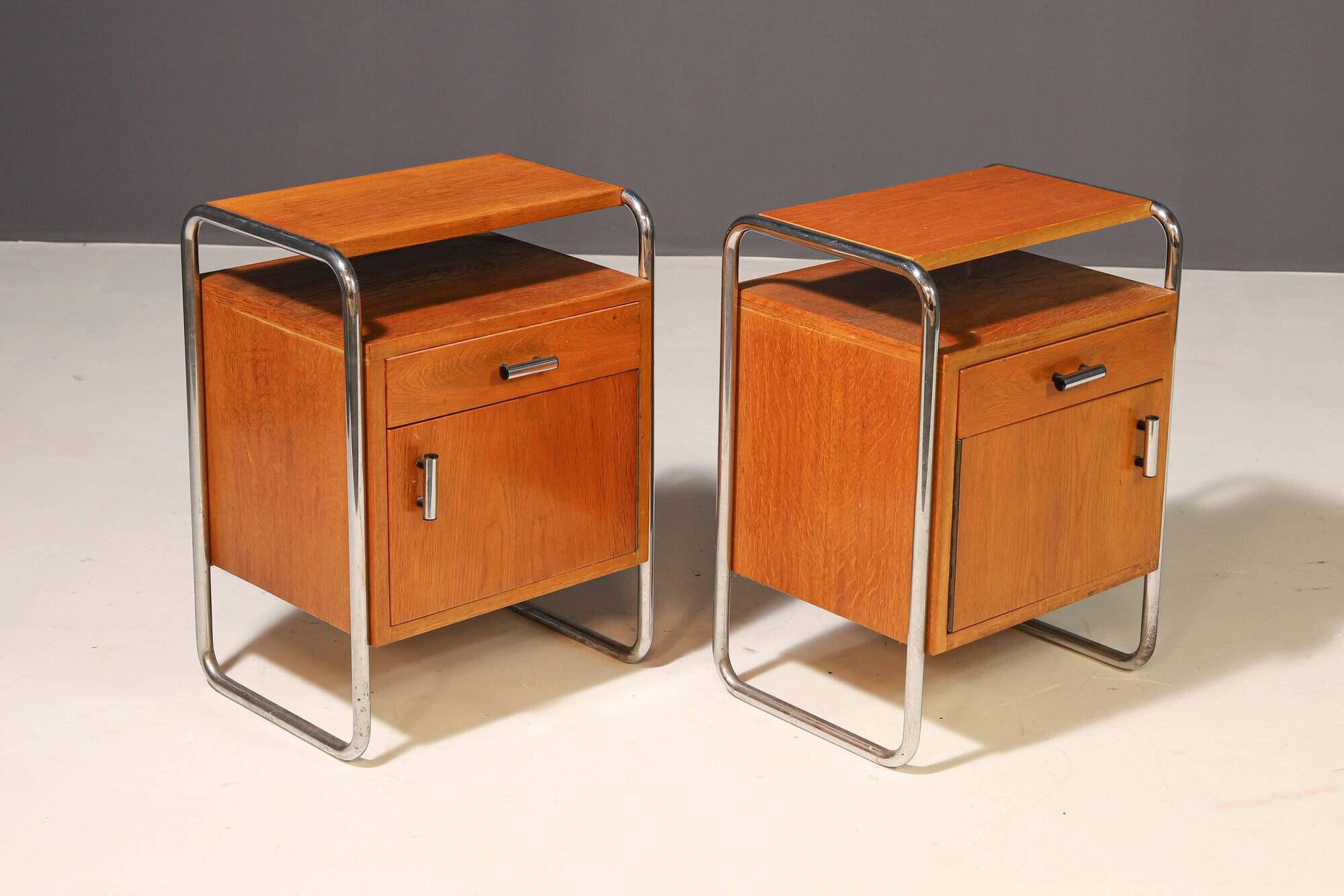 Pair of Functionalist Nightstands | 1930s–1940s