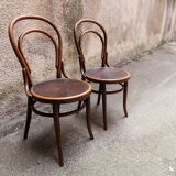 Pair of chairs bistro  Thonet model no. 18