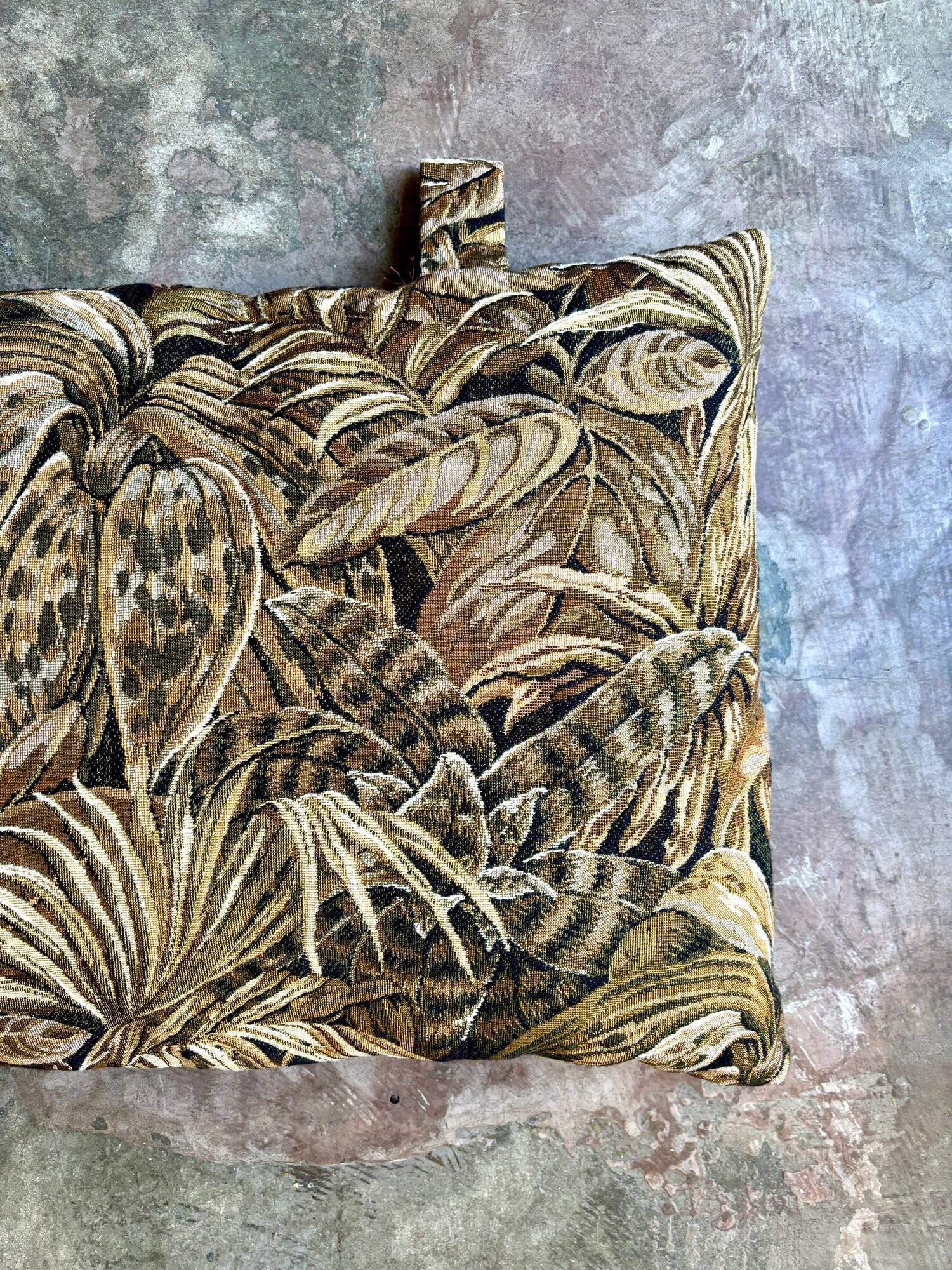 Coussin, tête de lit en Jacquard de coton ☐ 72 x 45 cm