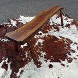 Brutalist bench in solid wood