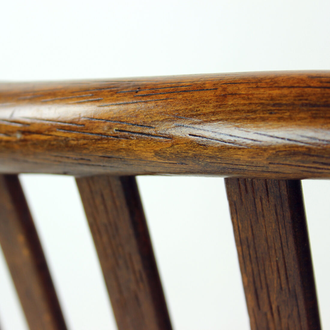 Set Of 4 Dining Chairs In Bent Dark Oak By Jitona, Czechoslovakia 1960s