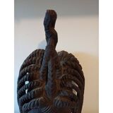 African wooden mask from Ivory Coast, Baoulé