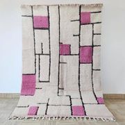 Tapis en laine naturelle taille 100 x 200 cm