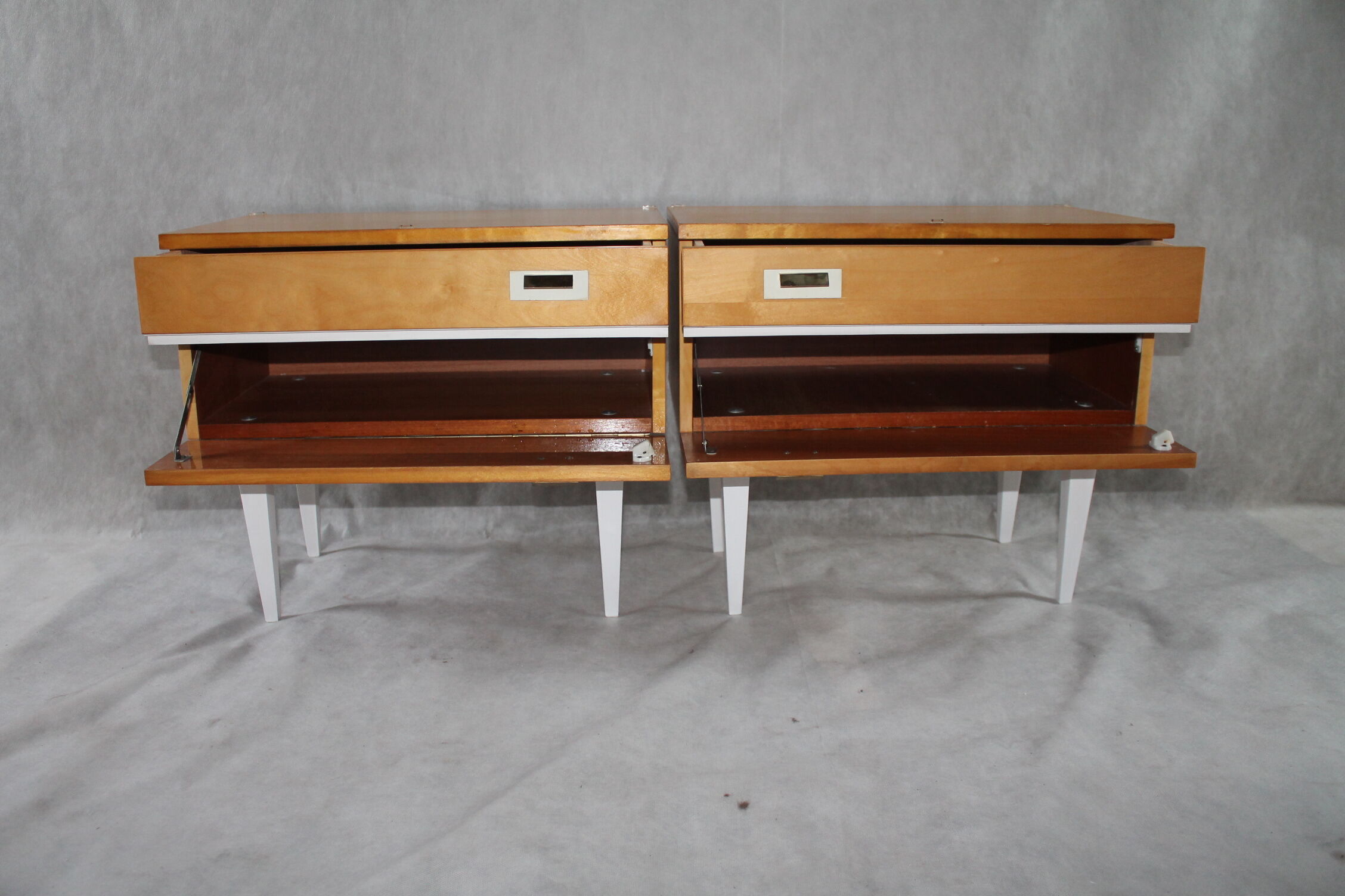 Pair of bedside tables, Germany, 1970s.