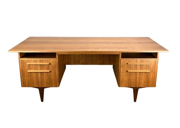 Bauhaus-style desk by WK Möbel, walnut, 1960s