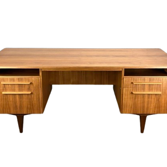 Bauhaus-style desk by WK Möbel, walnut, 1960s
