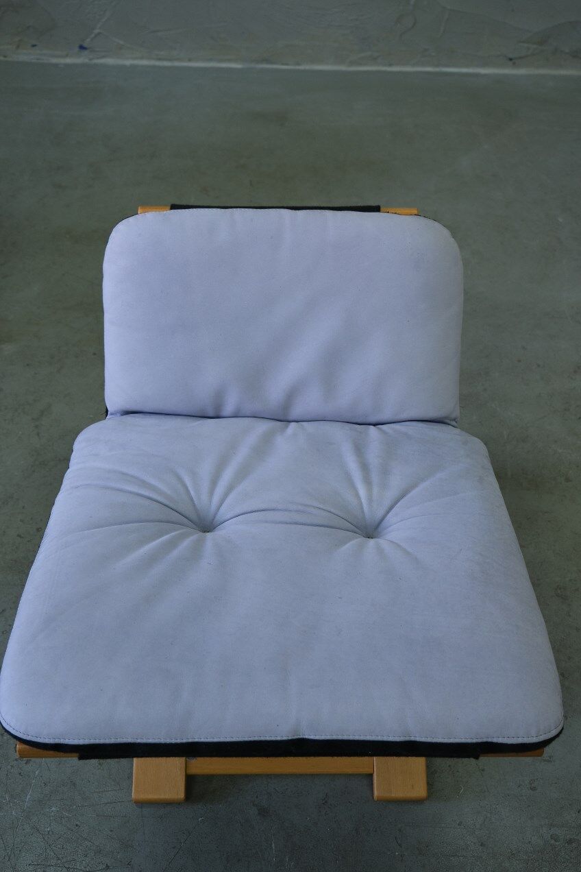 Swedish Leather Lounge Chair with Footrest by Ake Fribytter for Nelo Kroken, 1970s