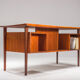 Danish teak desk by peter lovig nielsen for hedensted mobelfabrik, 1960