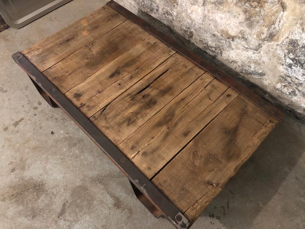 Coffee table former industrial loft lounge