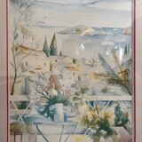 Painting: watercolor by Monique Raiser