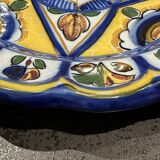 Vintage Hispano-Moresque Earthenware Plate – Geometric Pattern