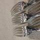 6 silver plated table forks by Christofle Chrysanthemum
