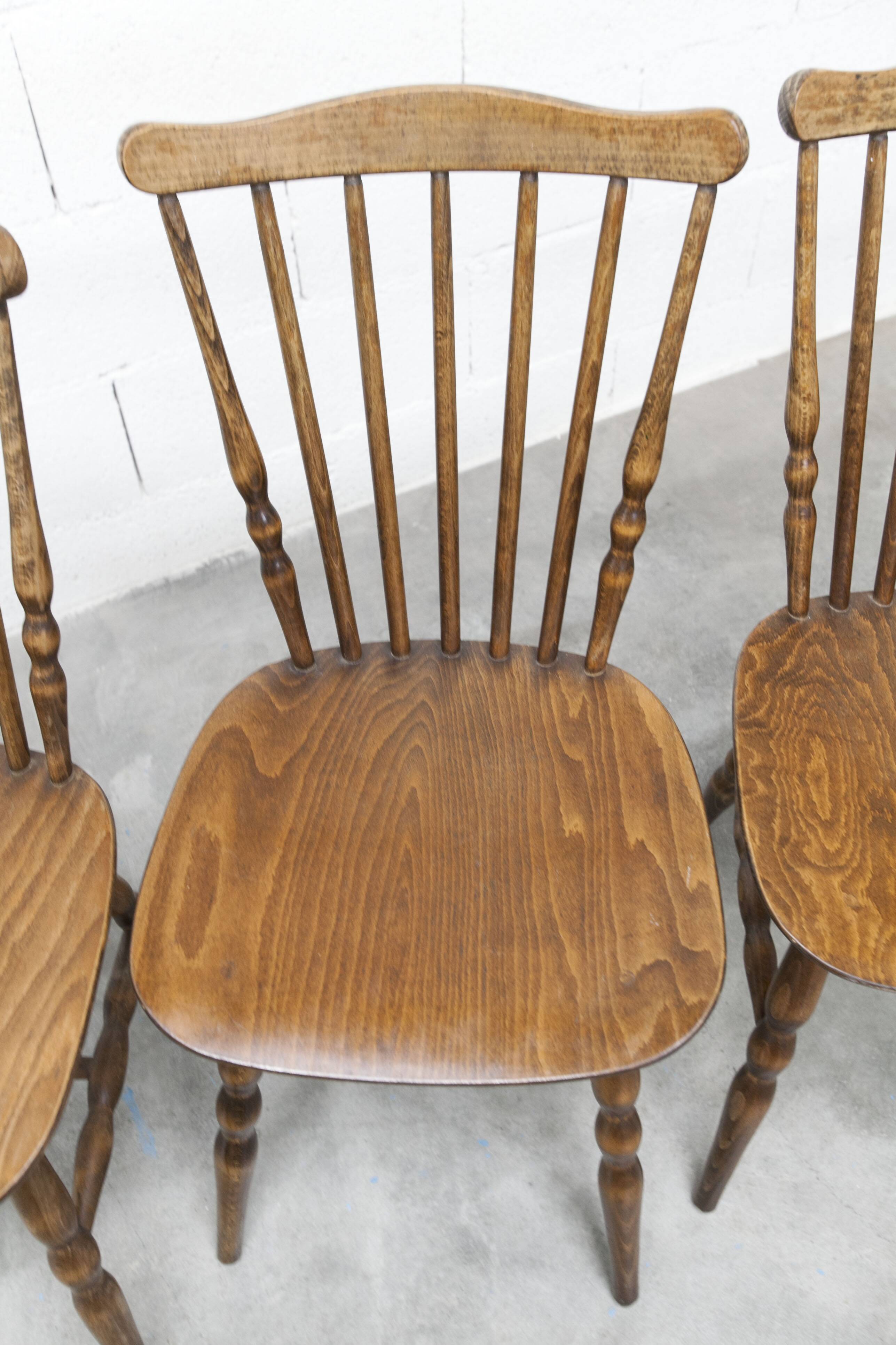 Set of 4 Baumann chairs, Florida model, 1970, superb condition