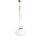White, modernist chandelier Kamenický Šenov, Czechoslovakia, 1960s.