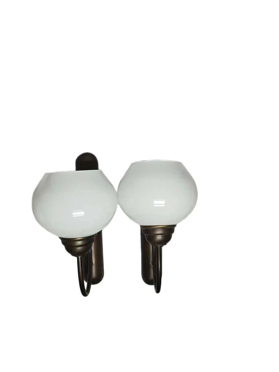 Pair of Art Deco Wall Lights