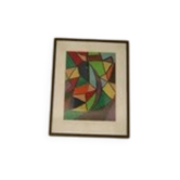Pastel à l'huile suédois sur panneau “Ritad 66” par Ann Wazzgren Vintage & encadré 42×31cm